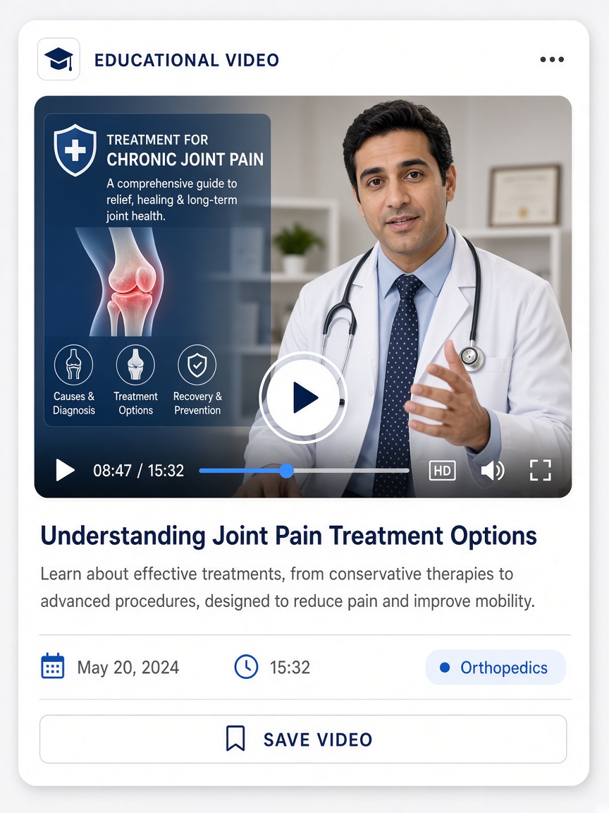 Educational video about a treatment